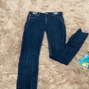 Women’s silver jeans sz 26w‎ 31L skinny cut euc